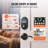image:imageVEVOR Entry Door Locksets with Deadbolt 5 Pack Satin Nickel Entry Lever and Single Cylinder Deadbolt Keyed Alike Combo Pack Fit for 138 to 134 Door Thickness for Entrance and FrontBlack