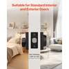 image:imageVEVOR Entry Door Locksets with Deadbolt 5 Pack Satin Nickel Entry Lever and Single Cylinder Deadbolt Keyed Alike Combo Pack Fit for 138 to 134 Door Thickness for Entrance and FrontBlack