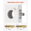 image:imageVEVOR Entry Door Locksets with Deadbolt 5 Pack Satin Nickel Entry Lever and Single Cylinder Deadbolt Keyed Alike Combo Pack Fit for 138 to 134 Door Thickness for Entrance and FrontPearl Chrome