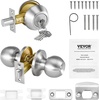 image:imageVEVOR Entry Door Locksets with Deadbolt 5 Pack Satin Nickel Entry Lever and Single Cylinder Deadbolt Keyed Alike Combo Pack Fit for 138 to 134 Door Thickness for Entrance and FrontPearl Chrome