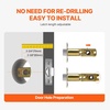image:imageVEVOR Entry Door Locksets with Deadbolt 5 Pack Satin Nickel Entry Lever and Single Cylinder Deadbolt Keyed Alike Combo Pack Fit for 138 to 134 Door Thickness for Entrance and FrontPearl Chrome