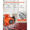 image:imageVEVOR F0011BF4J Cast Iron Circulator Pump 33 GPM AC 120V 33 ft Hot Water Recirculating Circulation Pump 114 in Flange Connection 3Speed Adjustment Quiet Operation for Home Heating SystemWith Connections