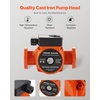 image:imageVEVOR F0011BF4J Cast Iron Circulator Pump 33 GPM AC 120V 33 ft Hot Water Recirculating Circulation Pump 114 in Flange Connection 3Speed Adjustment Quiet Operation for Home Heating SystemWith Connections