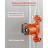 image:imageVEVOR F0011BF4J Cast Iron Circulator Pump 33 GPM AC 120V 33 ft Hot Water Recirculating Circulation Pump 114 in Flange Connection 3Speed Adjustment Quiet Operation for Home Heating SystemWith Connections