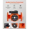 image:imageVEVOR F0011BF4J Cast Iron Circulator Pump 33 GPM AC 120V 33 ft Hot Water Recirculating Circulation Pump 114 in Flange Connection 3Speed Adjustment Quiet Operation for Home Heating SystemWith Connections