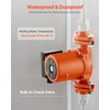 image:imageVEVOR F0011BF4J Cast Iron Circulator Pump 33 GPM AC 120V 33 ft Hot Water Recirculating Circulation Pump 114 in Flange Connection 3Speed Adjustment Quiet Operation for Home Heating SystemWith Connections