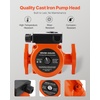 image:imageVEVOR F0011BF4J Cast Iron Circulator Pump 33 GPM AC 120V 33 ft Hot Water Recirculating Circulation Pump 114 in Flange Connection 3Speed Adjustment Quiet Operation for Home Heating SystemWith Connections