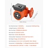 image:imageVEVOR F0011BF4J Cast Iron Circulator Pump 33 GPM AC 120V 33 ft Hot Water Recirculating Circulation Pump 114 in Flange Connection 3Speed Adjustment Quiet Operation for Home Heating SystemWith Connections