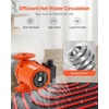 image:imageVEVOR F0011BF4J Cast Iron Circulator Pump 33 GPM AC 120V 33 ft Hot Water Recirculating Circulation Pump 114 in Flange Connection 3Speed Adjustment Quiet Operation for Home Heating SystemWith Connections