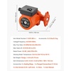 image:imageVEVOR F0011BF4J Cast Iron Circulator Pump 33 GPM AC 120V 33 ft Hot Water Recirculating Circulation Pump 114 in Flange Connection 3Speed Adjustment Quiet Operation for Home Heating SystemWith Connections