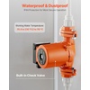 image:imageVEVOR F0011BF4J Cast Iron Circulator Pump 33 GPM AC 120V 33 ft Hot Water Recirculating Circulation Pump 114 in Flange Connection 3Speed Adjustment Quiet Operation for Home Heating SystemWith Connections