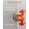 image:imageVEVOR F0011BF4J Cast Iron Circulator Pump 33 GPM AC 120V 33 ft Hot Water Recirculating Circulation Pump 114 in Flange Connection 3Speed Adjustment Quiet Operation for Home Heating SystemWith Connections