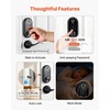 image:imageVEVOR Fingerprint Door Lock Electronic Biometric Deadbolt with Pioneering EasyGrip Design Auto Locking OneTime Code AntiPeeking Password Keyless Entry Door Lock for Home Apartment SilverBlack