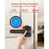 image:imageVEVOR Fingerprint Door Lock Electronic Biometric Deadbolt with Pioneering EasyGrip Design Auto Locking OneTime Code AntiPeeking Password Keyless Entry Door Lock for Home Apartment SilverBlack