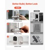 image:imageVEVOR Fingerprint Door Lock Electronic Biometric Deadbolt with Pioneering EasyGrip Design Auto Locking OneTime Code AntiPeeking Password Keyless Entry Door Lock for Home Apartment SilverPearl Chrome
