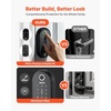 image:imageVEVOR Fingerprint Door Lock Electronic Biometric Deadbolt with Pioneering EasyGrip Design Auto Locking OneTime Code AntiPeeking Password Keyless Entry Door Lock for Home Apartment SilverBlack