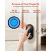 image:imageVEVOR Fingerprint Door Lock Electronic Biometric Deadbolt with Pioneering EasyGrip Design Auto Locking OneTime Code AntiPeeking Password Keyless Entry Door Lock for Home Apartment SilverBlack