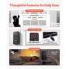 image:imageVEVOR Fingerprint Door Lock Electronic Biometric Deadbolt with Pioneering EasyGrip Design Auto Locking OneTime Code AntiPeeking Password Keyless Entry Door Lock for Home Apartment SilverBlack
