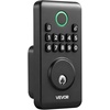 image:imageVEVOR Fingerprint Door Lock Electronic Biometric Deadbolt with Pioneering EasyGrip Design Auto Locking OneTime Code AntiPeeking Password Keyless Entry Door Lock for Home Apartment SilverBlack