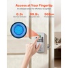 image:imageVEVOR Fingerprint Door Lock Electronic Biometric Deadbolt with Pioneering EasyGrip Design Auto Locking OneTime Code AntiPeeking Password Keyless Entry Door Lock for Home Apartment SilverPearl Chrome