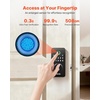 image:imageVEVOR Fingerprint Door Lock Electronic Biometric Deadbolt with Pioneering EasyGrip Design Auto Locking OneTime Code AntiPeeking Password Keyless Entry Door Lock for Home Apartment SilverBlack