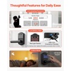 image:imageVEVOR Fingerprint Door Lock Electronic Biometric Deadbolt with Pioneering EasyGrip Design Auto Locking OneTime Code AntiPeeking Password Keyless Entry Door Lock for Home Apartment SilverBlack