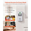image:imageVEVOR Fingerprint Door Lock Electronic Biometric Deadbolt with Pioneering EasyGrip Design Auto Locking OneTime Code AntiPeeking Password Keyless Entry Door Lock for Home Apartment SilverPearl Chrome
