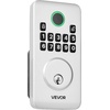 image:imageVEVOR Fingerprint Door Lock Electronic Biometric Deadbolt with Pioneering EasyGrip Design Auto Locking OneTime Code AntiPeeking Password Keyless Entry Door Lock for Home Apartment SilverPearl Chrome