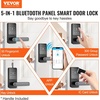 image:imageVEVOR Fingerprint Door Lock Electronic Biometric Deadbolt with Pioneering EasyGrip Design Auto Locking OneTime Code AntiPeeking Password Keyless Entry Door Lock for Home Apartment SilverBlack