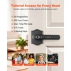 image:imageVEVOR Fingerprint Door Lock Electronic Biometric Deadbolt with Pioneering EasyGrip Design Auto Locking OneTime Code AntiPeeking Password Keyless Entry Door Lock for Home Apartment SilverBlack