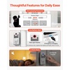 image:imageVEVOR Fingerprint Door Lock Electronic Biometric Deadbolt with Pioneering EasyGrip Design Auto Locking OneTime Code AntiPeeking Password Keyless Entry Door Lock for Home Apartment SilverPearl Chrome