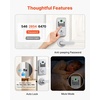 image:imageVEVOR Fingerprint Door Lock Electronic Biometric Deadbolt with Pioneering EasyGrip Design Auto Locking OneTime Code AntiPeeking Password Keyless Entry Door Lock for Home Apartment SilverPearl Chrome
