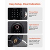 image:imageVEVOR Fingerprint Door Lock Electronic Biometric Deadbolt with Pioneering EasyGrip Design Auto Locking OneTime Code AntiPeeking Password Keyless Entry Door Lock for Home Apartment SilverBlack