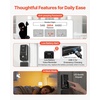 image:imageVEVOR Fingerprint Door Lock Electronic Biometric Deadbolt with Pioneering EasyGrip Design Auto Locking OneTime Code AntiPeeking Password Keyless Entry Door Lock for Home Apartment SilverBlack
