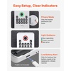 image:imageVEVOR Fingerprint Door Lock Electronic Biometric Deadbolt with Pioneering EasyGrip Design Auto Locking OneTime Code AntiPeeking Password Keyless Entry Door Lock for Home Apartment SilverPearl Chrome