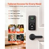 image:imageVEVOR Fingerprint Door Lock Electronic Biometric Deadbolt with Pioneering EasyGrip Design Auto Locking OneTime Code AntiPeeking Password Keyless Entry Door Lock for Home Apartment SilverBlack