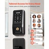 image:imageVEVOR Fingerprint Door Lock Electronic Biometric Deadbolt with Pioneering EasyGrip Design Auto Locking OneTime Code AntiPeeking Password Keyless Entry Door Lock for Home Apartment SilverBlack