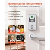 image:imageVEVOR Fingerprint Door Lock Electronic Biometric Deadbolt with Pioneering EasyGrip Design Auto Locking OneTime Code AntiPeeking Password Keyless Entry Door Lock for Home Apartment SilverPearl Chrome