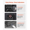 image:imageVEVOR Fingerprint Door Lock Electronic Biometric Deadbolt with Pioneering EasyGrip Design Auto Locking OneTime Code AntiPeeking Password Keyless Entry Door Lock for Home Apartment SilverBlack