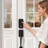 image:imageVEVOR Fingerprint Door Lock Electronic Biometric Deadbolt with Pioneering EasyGrip Design Auto Locking OneTime Code AntiPeeking Password Keyless Entry Door Lock for Home Apartment SilverBlack