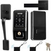 image:imageVEVOR Fingerprint Door Lock Electronic Biometric Deadbolt with Pioneering EasyGrip Design Auto Locking OneTime Code AntiPeeking Password Keyless Entry Door Lock for Home Apartment SilverBlack