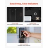 image:imageVEVOR Fingerprint Door Lock Electronic Biometric Deadbolt with Pioneering EasyGrip Design Auto Locking OneTime Code AntiPeeking Password Keyless Entry Door Lock for Home Apartment SilverBlack
