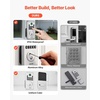 image:imageVEVOR Fingerprint Door Lock Electronic Biometric Deadbolt with Pioneering EasyGrip Design Auto Locking OneTime Code AntiPeeking Password Keyless Entry Door Lock for Home Apartment SilverPearl Chrome