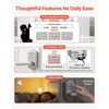 image:imageVEVOR Fingerprint Door Lock Electronic Biometric Deadbolt with Pioneering EasyGrip Design Auto Locking OneTime Code AntiPeeking Password Keyless Entry Door Lock for Home Apartment SilverPearl Chrome