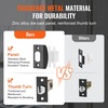 image:imageVEVOR Front Door Handle Square Entry Handle Set with Lever No Lock Adjustable Hole Space Zinc Alloy DieCasting Reversible for Right and Left Handed Entrance and Front Doors Matte BlackMatte BlackWith lock