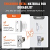 image:imageVEVOR Front Door Handle Square Entry Handle Set with Lever No Lock Adjustable Hole Space Zinc Alloy DieCasting Reversible for Right and Left Handed Entrance and Front Doors Matte BlackSatin NickelWith lock