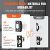 image:imageVEVOR Front Door Handle Square Entry Handle Set with Lever No Lock Adjustable Hole Space Zinc Alloy DieCasting Reversible for Right and Left Handed Entrance and Front Doors Matte BlackMatte Black