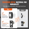 image:imageVEVOR Front Door Handle Square Entry Handle Set with Lever No Lock Adjustable Hole Space Zinc Alloy DieCasting Reversible for Right and Left Handed Entrance and Front Doors Matte BlackMatte Black