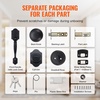 image:imageVEVOR Front Door Handle Square Entry Handle Set with Lever No Lock Adjustable Hole Space Zinc Alloy DieCasting Reversible for Right and Left Handed Entrance and Front Doors Matte BlackBronzeWith lock