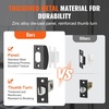image:imageVEVOR Front Door Handle Square Entry Handle Set with Lever No Lock Adjustable Hole Space Zinc Alloy DieCasting Reversible for Right and Left Handed Entrance and Front Doors Matte BlackMatte BlackWith lock